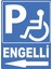 Engelli Pvc Plakalı Uyarı Levhası Dekota Dijital Uv Baskı Yapışkanlı 25X35 cm 1