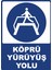 Köprü Yürüyüş Yolu Dijital Uv Folyo Yapışkan Baskı Uyarı Etiket Yapıştırma Sticker 25X35 1
