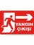 Yangın Çıkışı #1 Dijital Uv Folyo Yapışkan Baskı Uyarı Etiket Yapıştırma Sticker 17.5X12.5 1