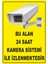24 Saat Kamera Sistemi Ile Izlenmektedir Dijital Uv Folyo Baskı Uyarı Etiket Yapıştırma STICKER25X35 1