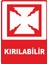 Kırılabilir Dijital Uv Folyo Baskı Uyarı Etiket Yapıştırma Sticker 25X35 cm 1