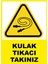 Kulak Tıkacı Takınız Dijital Pvc Plakalı Uyarı Levhası Dekota Dijital Uv Baskı Yapışkanlı 12.5X17.5 1