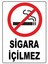Sigara Içilmez Dijital Uv Folyo Yapışkanlı Baskı Uyarı Etiket Yapıştırma Sticker 12.5X17.5 cm 1