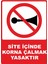 Site Içinde Korna Çalmak Yasaktır Pvc Uyarı Levhası Dekota Dijital Uv Baskı Yapışkanlı 25X35 1