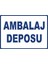 Ambalaj Deposu Pvc Plakalı Uyarı Levhası Dekota Dijital Uv Baskı Yapışkanlı 35X25 cm 1
