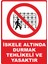 Iskele Altında Durmak Tehlikeli ve Yasaktır Dijital Uv Folyo Baskı Uyarı Etiket Sticker 25X35 1
