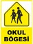 Okul Bölgesi Dijital Uv Folyo Yapışkan Baskı Uyarı Etiket Yapıştırma Sticker 12.5X17.5 1