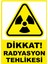 Dikkat Radyasyon Tehlikesi Dijital Pvc Uyarı Levhası Dekota Dijital Uv Baskı Yapışkanlı 25X35 1