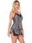 Aria's Closet Leopar Saten Babydoll Şort Takımı 2