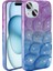 Apple Iphone 14 Kılıf Kabartmalı Simli 3D Kabuk Desenli Nacar Silikon 1