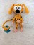 Marsupilami ve Balığı Amigurumi Organik Oyuncak 3