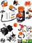 Benzinli Çim Ot Çayır Biçme Sırt Tırpan + Arazi Full Takım Set Toprak Eşeleme + Akrobat Çapa Aparatı 3