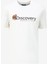 Beyaz Erkek Bisiklet Yaka Basic Baskılı T-Shirt D4SM-TST3304 1