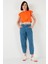 Bisiklet Yaka % 100 Pamuk Crop T Shirt Bayan T Shirt 5865587 4