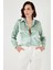 Regular Fit Saten Klasik Gömlek Bayan Gömlek 66939642S4 1