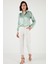 Regular Fit Saten Klasik Gömlek Bayan Gömlek 66939642S4 4