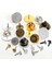 50 Adet Bronz 15MM Pimler ve Kapaklar 50 Takım Pimler Kapaklar Düğme Kelebek Toka Pin Geri Sıkma Rozeti Tutucu Broş Debriyaj Tırnak Kravat Tıpalar Diy Takı Bulguları (Yurt Dışından) 2