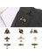 Broş 13 Moda Alaşım Emaye Broş Kadın Erkek Kristal Uçak Broş Taklidi Uçak Yaka Pin Takım Elbise Yaka Giyim Aksesuarları (Yurt Dışından) 3