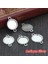 Antik Gümüş 30MM x 10 Adet 8/10/12/14-30MM Iç Boyut Klasik 7 Renk Tek Taraflı Çift Asılı Basit Stil Cabochon Taban Ayarı Charms Kolye (Yurt Dışından) 1