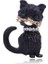 Stil 2 Siyah Emaye Kedi Broş Kadınlar Için Kristal Yeşil Gözler Kedi Broş Pin Moda Hayvan Parti Elbise Aksesuarları (Yurt Dışından) 3