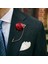 Kayısı Yüksek Dereceli Şerit Gül Çiçek Altın Yaprak Moda Broş Pin Erkekler Kadınlar Için Ipek Ilik Groomsmen Parti Balo Takım Elbise Aksesuarları (Yurt Dışından) 3