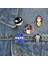 12 Karikatür Uzay Astronot Emaye Pin Sevimli Uzay Gemisi Gezegen Balina Metal Rozeti Çocuklar Broş Moda Elbise Çantası Aksesuarları (Yurt Dışından) 4