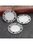 A3-10 Yeni Moda 5 Adet 25MM Iç Boyut Siyah Antik Gümüş Kaplama Bronz Çiçek Basit Stil Cabochon Taban Ayarı Charms Kolye (Yurt Dışından) 1