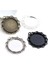 A3-10 Yeni Moda 5 Adet 25MM Iç Boyut Siyah Antik Gümüş Kaplama Bronz Çiçek Basit Stil Cabochon Taban Ayarı Charms Kolye (Yurt Dışından) 3