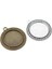 A3-10 Yeni Moda 5 Adet 25MM Iç Boyut Siyah Antik Gümüş Kaplama Bronz Çiçek Basit Stil Cabochon Taban Ayarı Charms Kolye (Yurt Dışından) 4