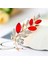 D Kristal Yaprak Broş Pins Kız Çift Ginkgo Broş Erkekler ve Kadınlar Rhinestone Rozetleri Hediye Emaye Pimleri Takı Aksesuarları (Yurt Dışından) 5