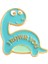 STYLE-27XZ1958-3 Yaratıcı Retro Hayvan Dinozor Renkli Emaye Pimleri Tyrannosaurus Rex Triceratops Pterosaur Okuma Müzik Alaşım Broş Takı (Yurt Dışından) 1