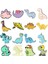 STYLE-27XZ1958-3 Yaratıcı Retro Hayvan Dinozor Renkli Emaye Pimleri Tyrannosaurus Rex Triceratops Pterosaur Okuma Müzik Alaşım Broş Takı (Yurt Dışından) 2