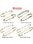 Bronz 50MM 3 Halkalı 5 Adet/grup Emniyet Pimleri Broş Boş Taban Broş Pimleri 50/80/90MM Pimleri 3/5 Yüzükler Takı Pimi Takı Yapımı Için Malzemeleri Aksesuarla (Yurt Dışından) 1