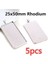 25X50MM Rodyum 5 Adet Sıcak Satış 10X25/10X50/25X50MM Cameo Dikdörtgen Çerçeveler Boş Kolye Cabochon Taban Ayarı Takı Yapımı Aksesuarları Malzemeleri (Yurt Dışından) 1