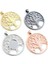 C1-45 5 Adet Yeni Moda 14MM Iç Boyutu Yüksek Kaliteli Rodyum Altın Colortree Yaprak Tüy Kanatları Şöhret Tarzı Cabochon Tabanı Cameo Takılar Kolye (Yurt Dışından) 5