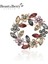 PURPLE3788 Beaut&berry Rhinestone Çelenk Broş Kadınlar Için Unisex Çiçek Pimleri Zeytin Dalı Broş Ofis Parti Rahat Aksesuarları Hediyeler (Yurt Dışından) 2