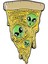 C1389 Pizza Noel Ağacı Metal Emaye Broş Karikatür Ufo Gramofon Gezegen Kraliçe Rozet Pin Moda Sevimli Yaka Sırt Çantası Takı Hediye (Yurt Dışından) 1
