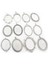 B2-10 Yeni Moda 5 Adet 30X40MM Iç Boyutu 5 Renk Kaplama Çiçekler Tarzı Cabochon Taban Ayarı Charms Kolye (Yurt Dışından) 5