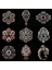 Stil 6 Barok Tarzı Vintage Kadın Erkek Moda Kristal Broş Iğneler Retro Saray Metal Rozetleri Yaka Pin Unisex Parti Korsaj Takı (Yurt Dışından) 2