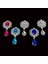 21.kahverengi Yeni 26*46MM 10 Adet Kristal Rhinestone Broş Aksesuarları Diy Düğün Davetiyesi Kartı Şarap Bardağı Hediye Kutusu Yaratıcı Dekorasyon (Yurt Dışından) 4