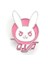 XZ231 Overwatch Oyunu Dva Tavşan Tavşan Metal Pin Pembe Trendy Takı Diva Tavşan Sert Emaye Pin Cosplay Kostüm Kız Aksesuarı (Yurt Dışından) 1
