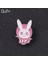 XZ231 Overwatch Oyunu Dva Tavşan Tavşan Metal Pin Pembe Trendy Takı Diva Tavşan Sert Emaye Pin Cosplay Kostüm Kız Aksesuarı (Yurt Dışından) 2
