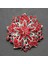 Kırmızı 5.2 cm Rhinestone Vintage Çiçek Broşlar Kadınlar Için Düğün Broş Elbise Parti Ceket Zarif Kristal Çiçek Pimleri Broşlar Çiçeği Broş (Yurt Dışından) 1