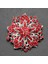 Kırmızı 5.2 cm Rhinestone Vintage Çiçek Broşlar Kadınlar Için Düğün Broş Elbise Parti Ceket Zarif Kristal Çiçek Pimleri Broşlar Çiçeği Broş (Yurt Dışından) 5