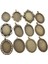 B4-23 5 Adet 30X40MM Iç Boyut Antik Gümüş Kaplama ve Bronz ve Siyah Cabochon Taban Ayarı Takılar Kolye (Yurt Dışından) 2