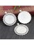 A3-04 Yeni Moda 5 Adet 25MM Iç Boyutu Antik Gümüş Altın Siyah Kaplama Deldi Yıldız Cabochon Taban Ayarı Charms Kolye (Yurt Dışından) 1