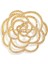A21202-GOLD Moda Yaratıcı Tasarım Kamelya Broş Bayanlar Eşarp Dekorasyon Kristal Zirkon Gül Çiçek Broş Kız Akşam Yemeği Takım Elbise Pin (Yurt Dışından) 3
