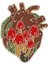 STYLE-14XZ2633-5 Yaratıcı Karikatür Organ Kalp Emaye Broş Renk Aşk Hançer Manzara Otobüs Güneş Hayvan Kalp Alaşım Pimleri Rozeti Punk Takı Hediye (Yurt Dışından) 1