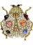 Altın Cindy Xiang Rhinestone Uğur Böceği Broş Vintage Moda Büyük Böcek Pin Beetle Takı 2 Renk Mevcuttur (Yurt Dışından) 2