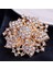 Mor 5.2 cm Rhinestone Vintage Çiçek Broş Kadınlar Için Düğün Broş Elbise Parti Ceket Zarif Kristal Çiçek Pimleri Broşlar Çiçeği Broş (Yurt Dışından) 3